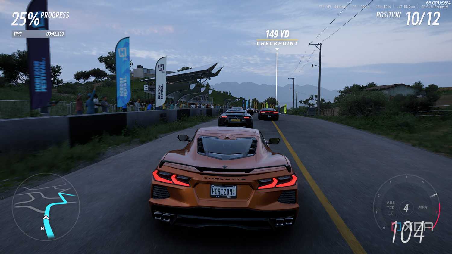 Forza Horizon 5 running DLSS Preset M.