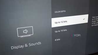 The Fire TV Stick 4K's color settings