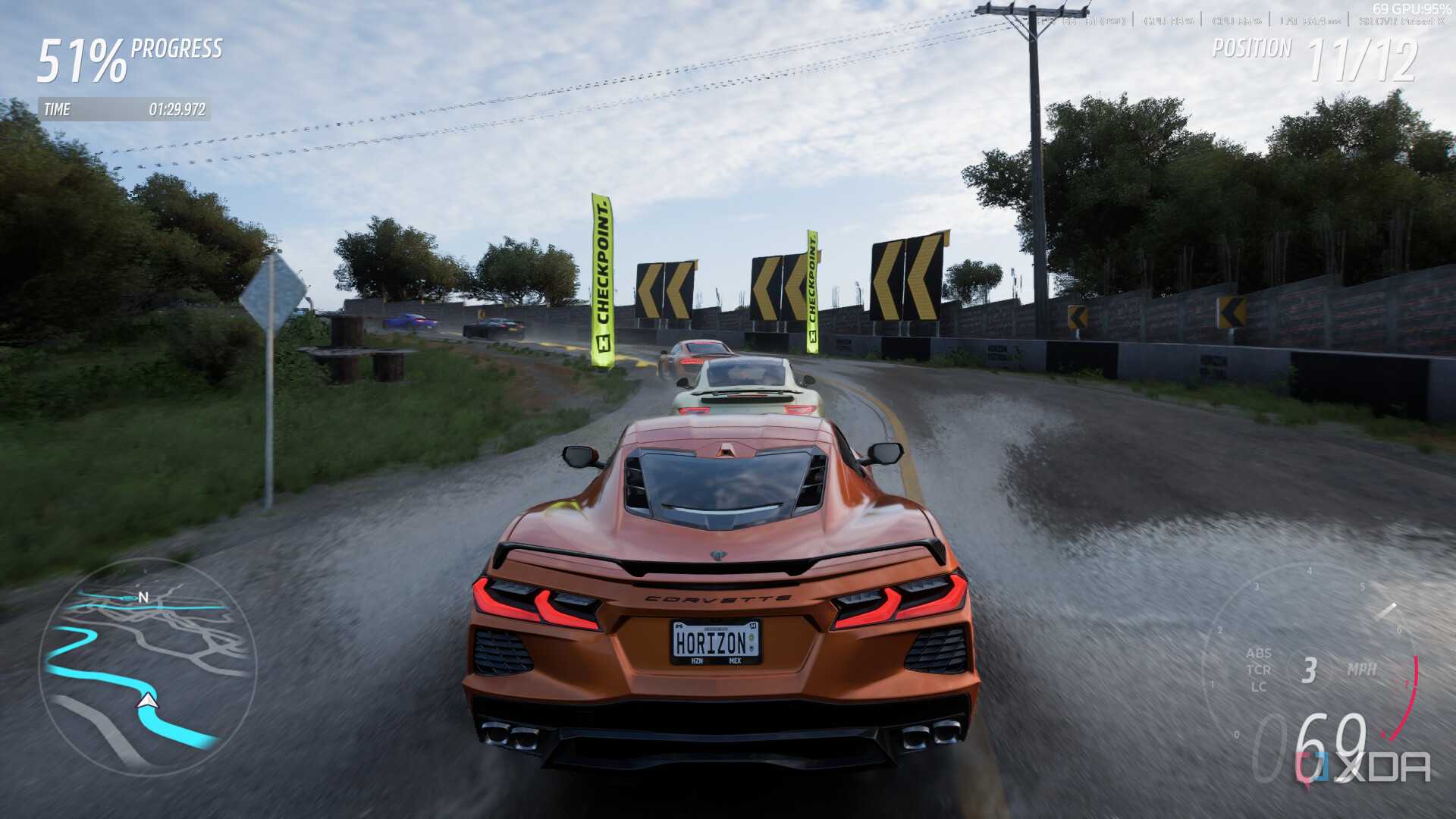 Forza Horizon 5 running DLSS Preset K.