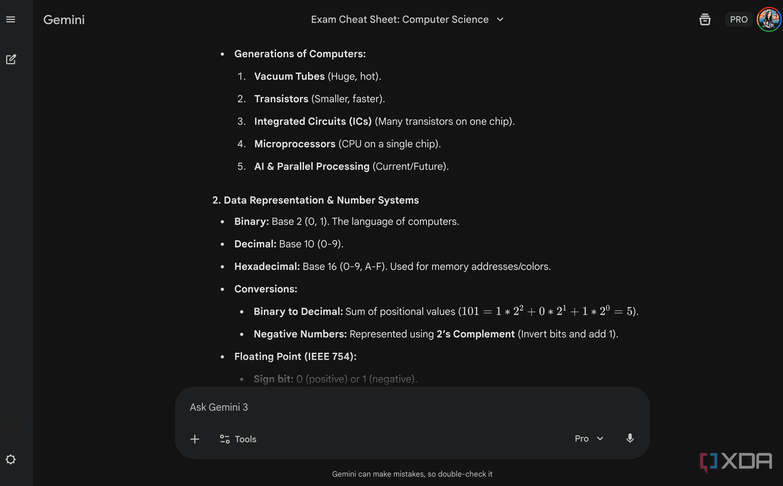 gemini's cheatsheet page 2