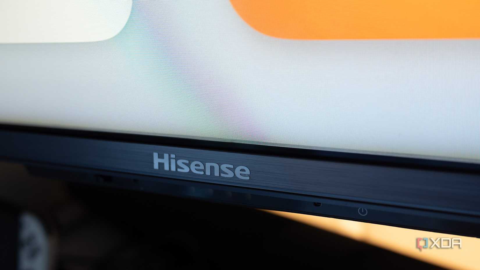 A Hisense TV logo 