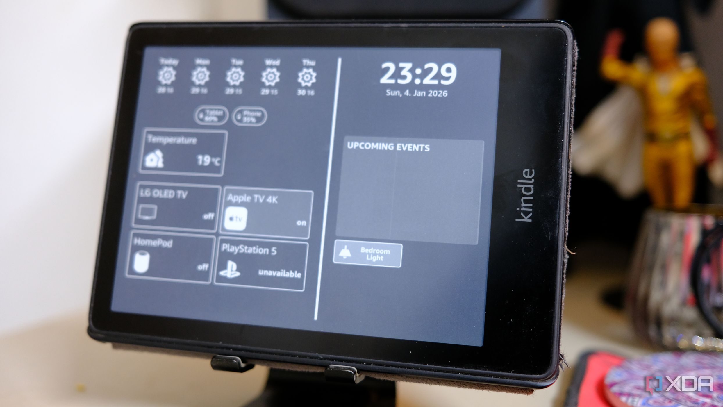 Home Assistant dashboard on Kindle
