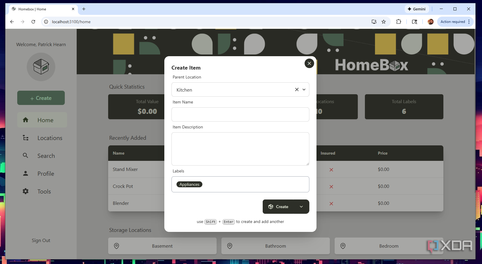 This handy self-hosted tool made it impossible to lose anything in my home