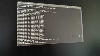A photo of a cmd window showing nmap running