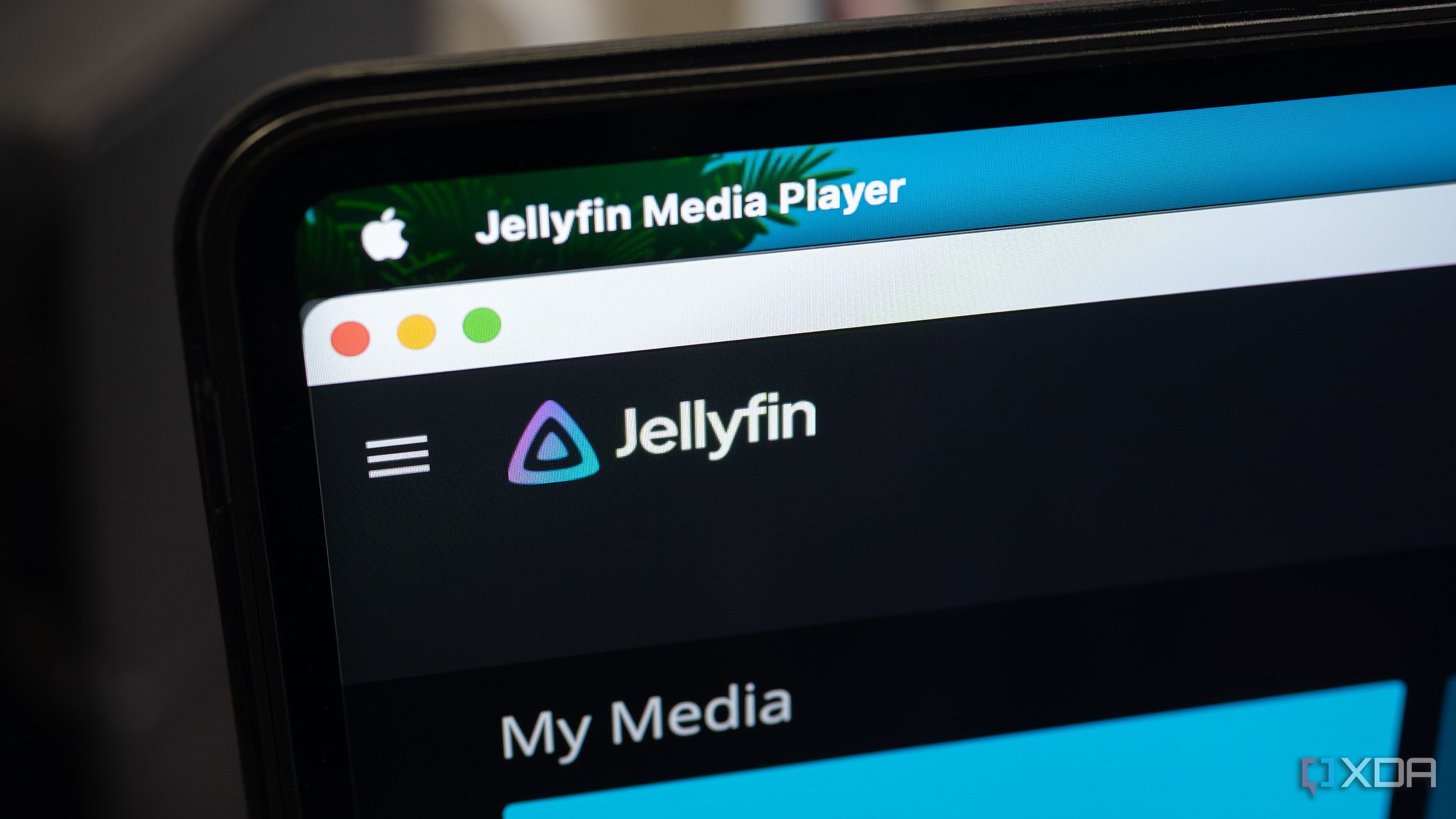 La aplicación Jellyfin en una Mac