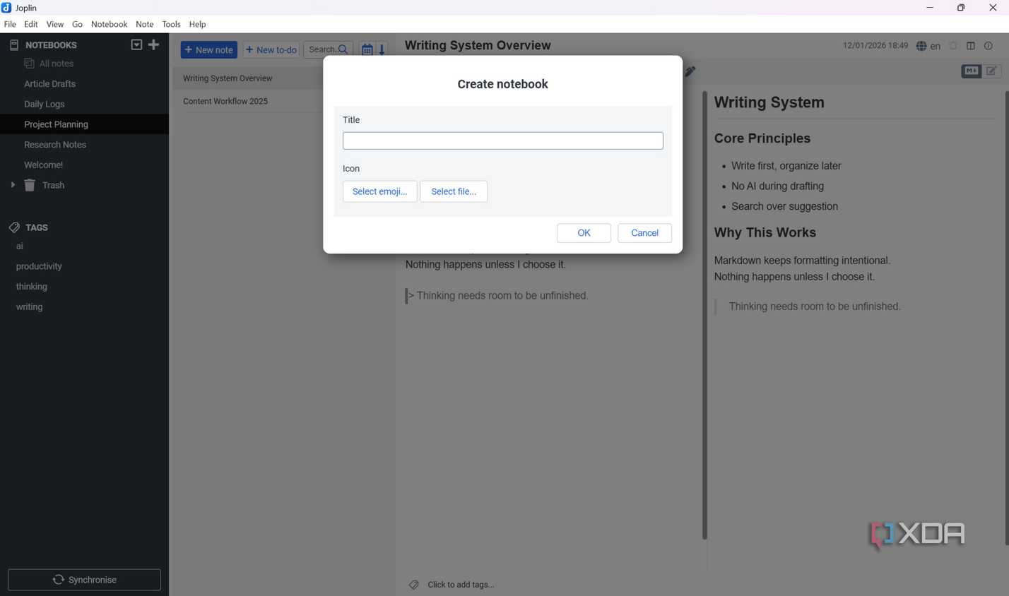 Offline Notebook Why Joplin became my offline-first 'thinking notebook'