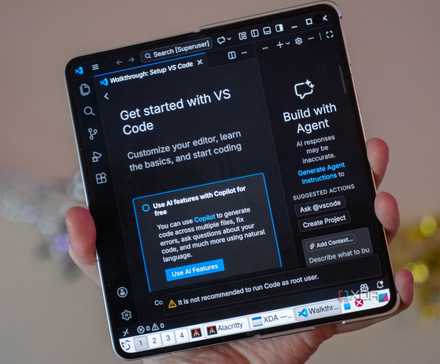 VS Code running on Local Desktop on Android