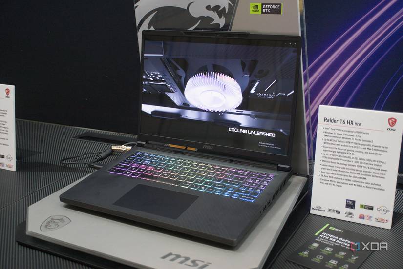 Una imagen del MSI Raider 16 HX.