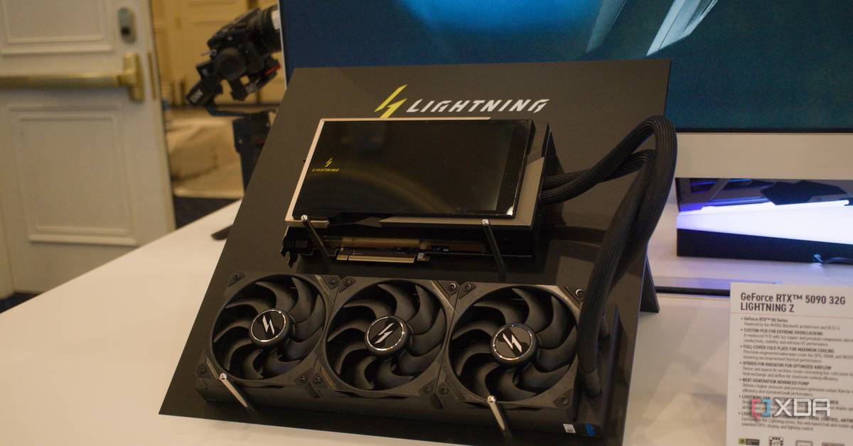 MSI made a 2500W limited-edition RTX 5090 with a screen, because 