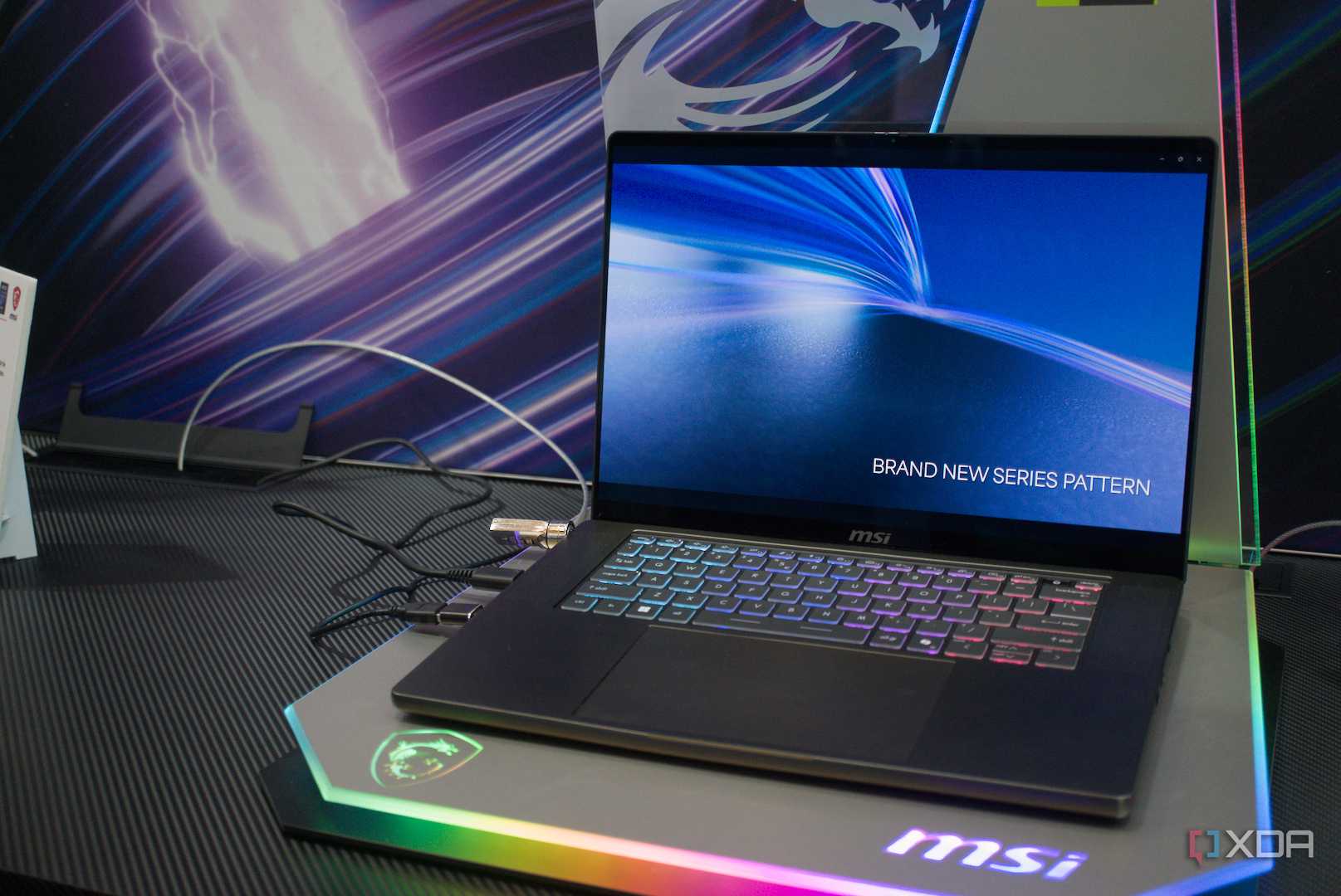 An image of the MSI Stealth 16 AI laptop.