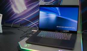 An image of the MSI Stealth 16 AI laptop.