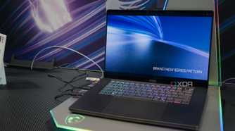 An image of the MSI Stealth 16 AI laptop.
