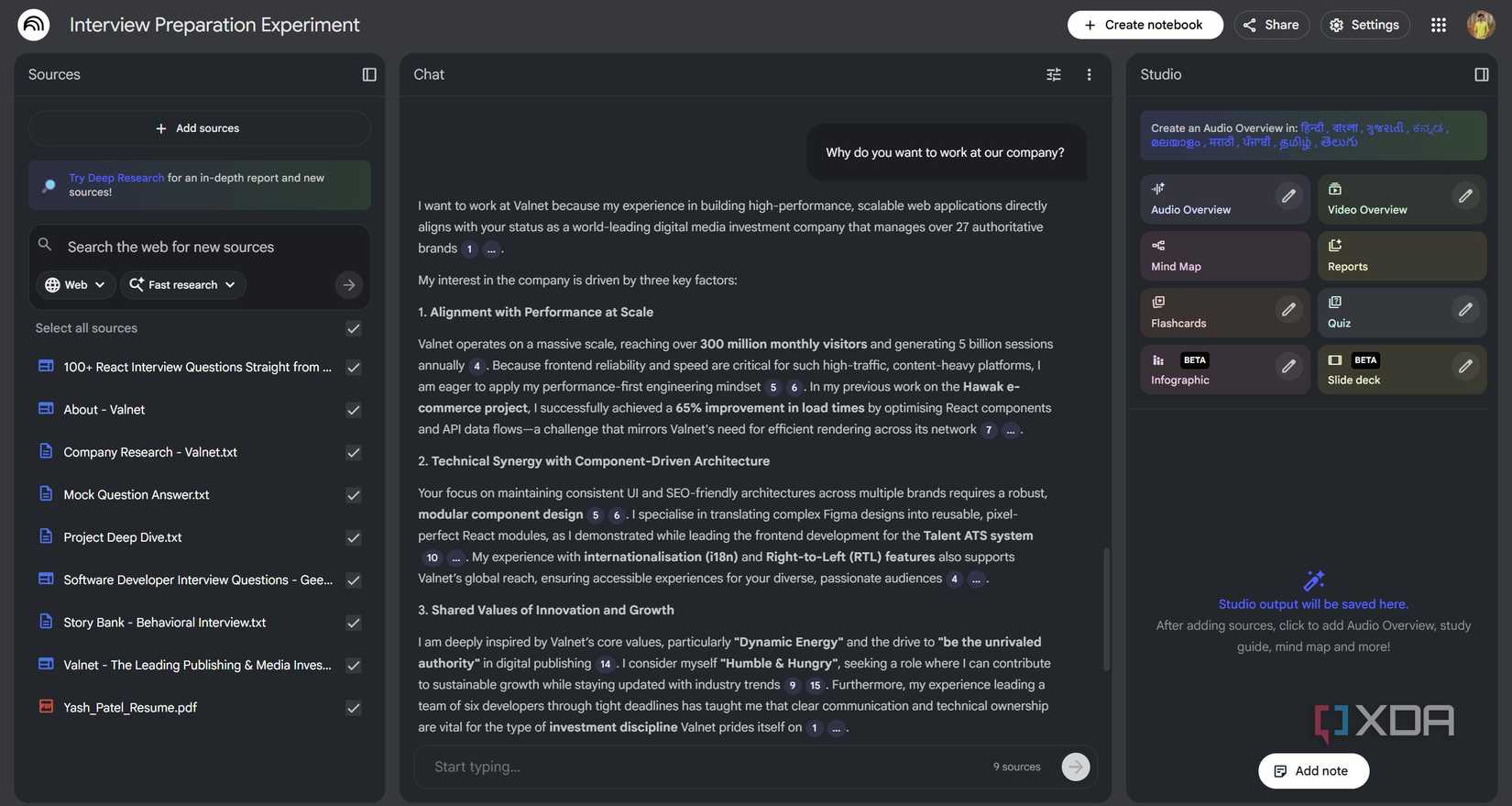 Interview Prep Onenote I turned NotebookLM into my interview preparation brain, and I should ...