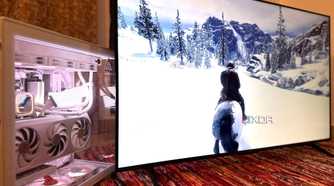 Red Dead Redemption 2 playing on a 4K TV.