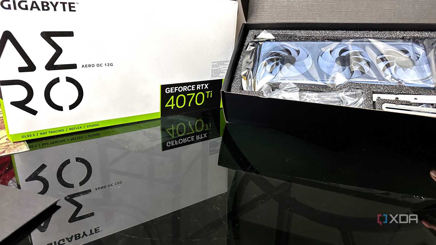 An Nvidia RTX 4070 Ti Gigabyte Aero.