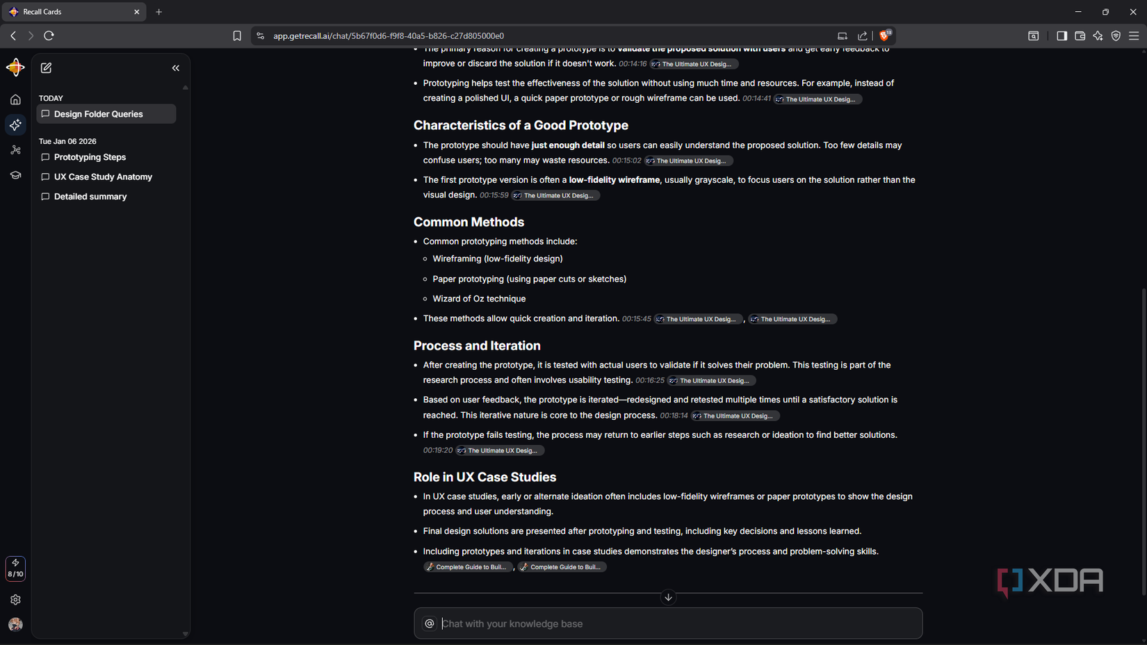 Solicitar recuperación del chatbot de IA