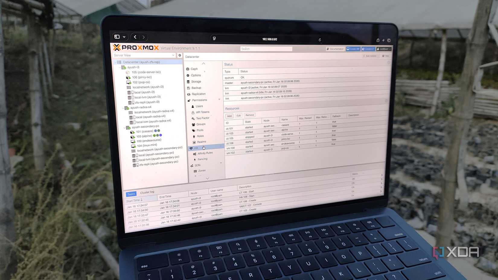 Gestión de un servidor Proxmox de alta disponibilidad con replicación ZFS