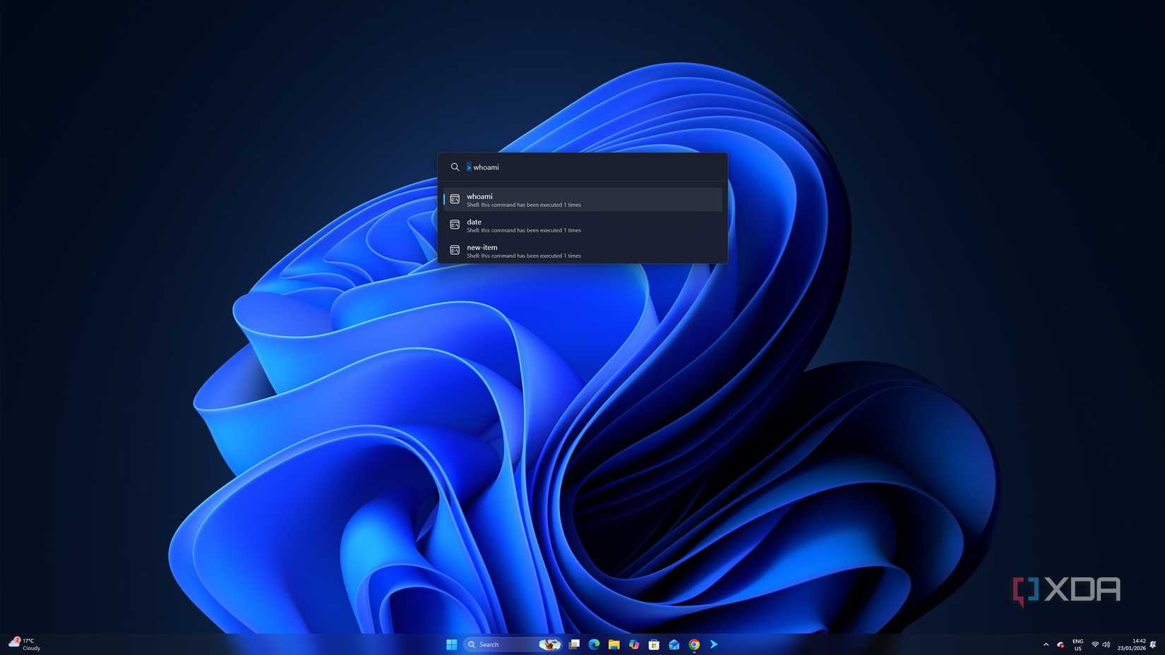 Función Powertoys Run en Windows 11 Pro.