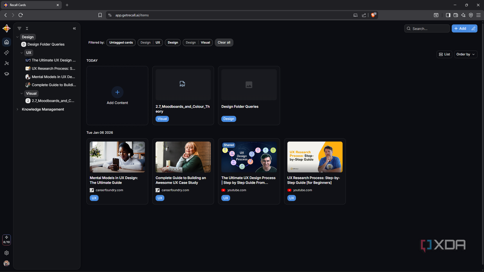Recuperar estructura de carpetas