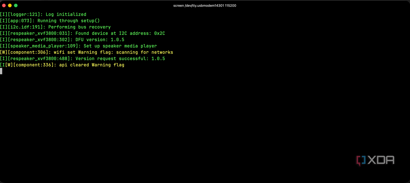 Connecting to a serial device using screen