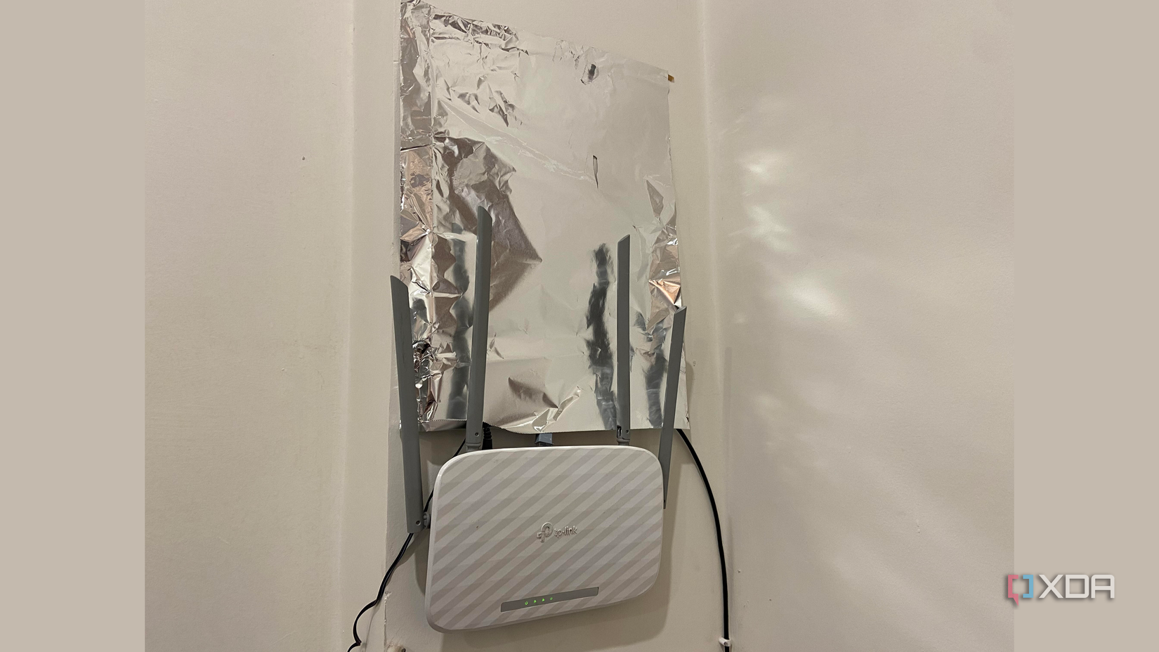 I tried boosting my router's signal with aluminum foil, and the results ...