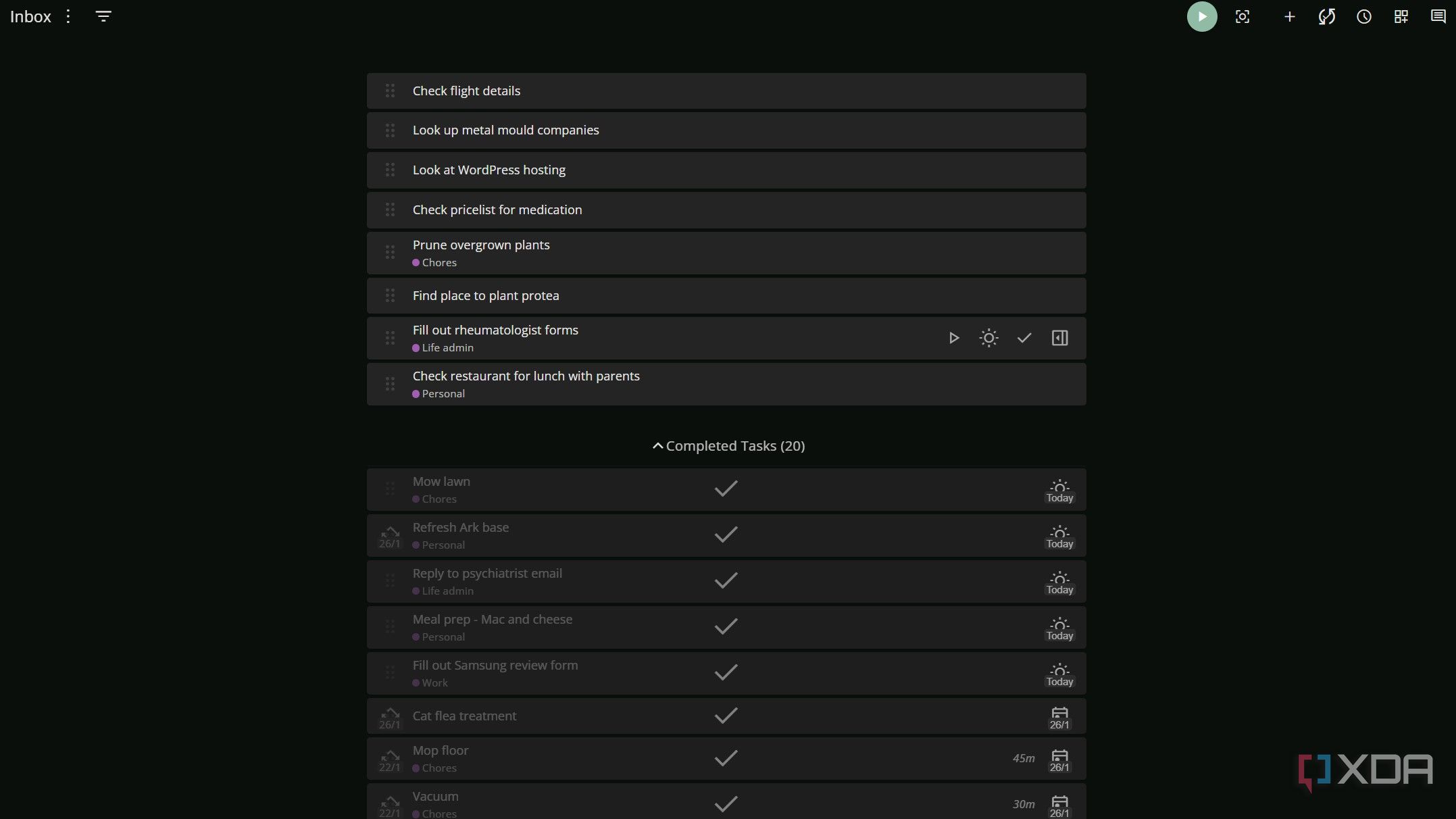 This Super Productivity feature helps me organize tasks when my mind is ...