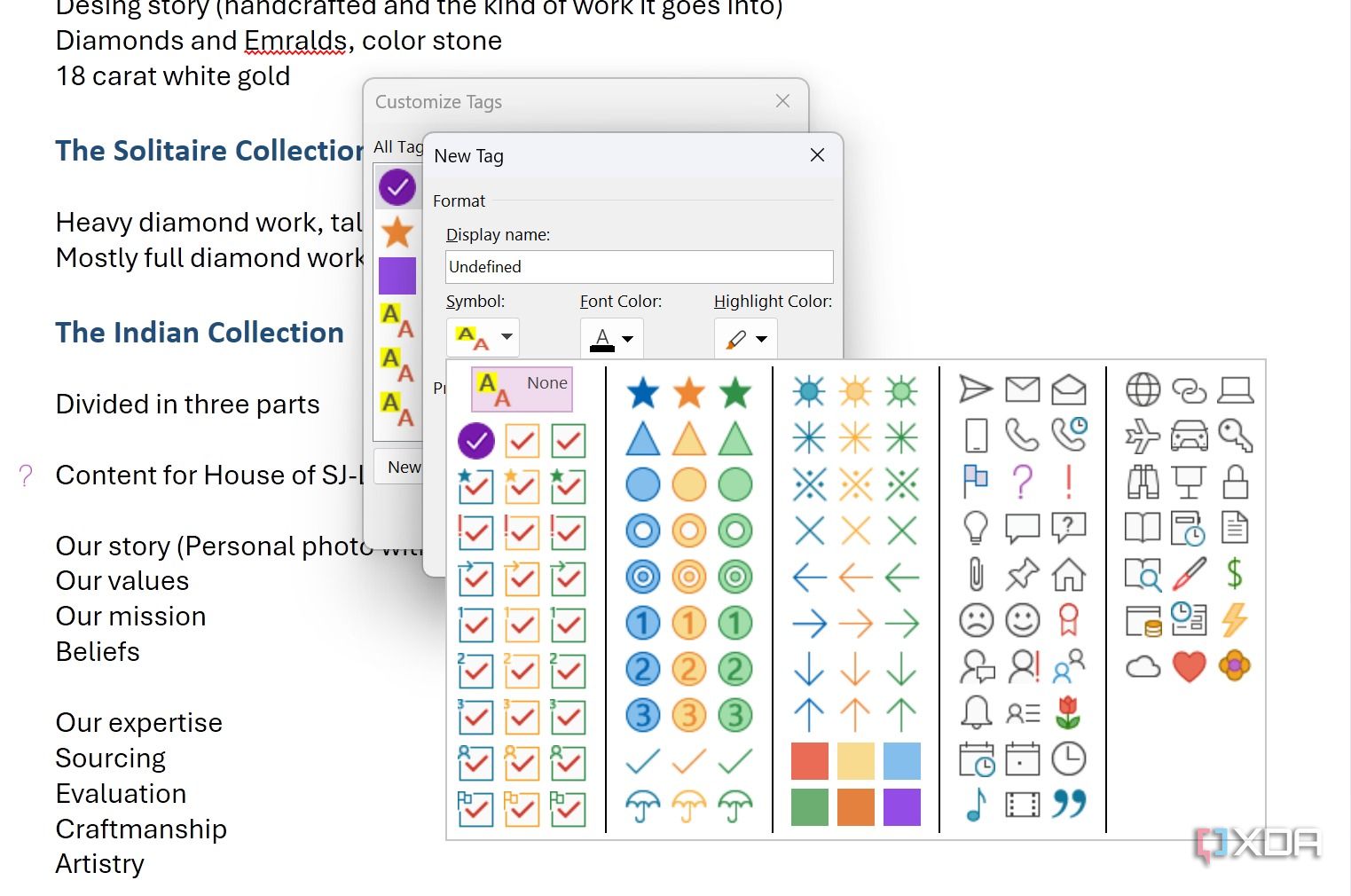 I started using tags in OneNote and I should have sooner