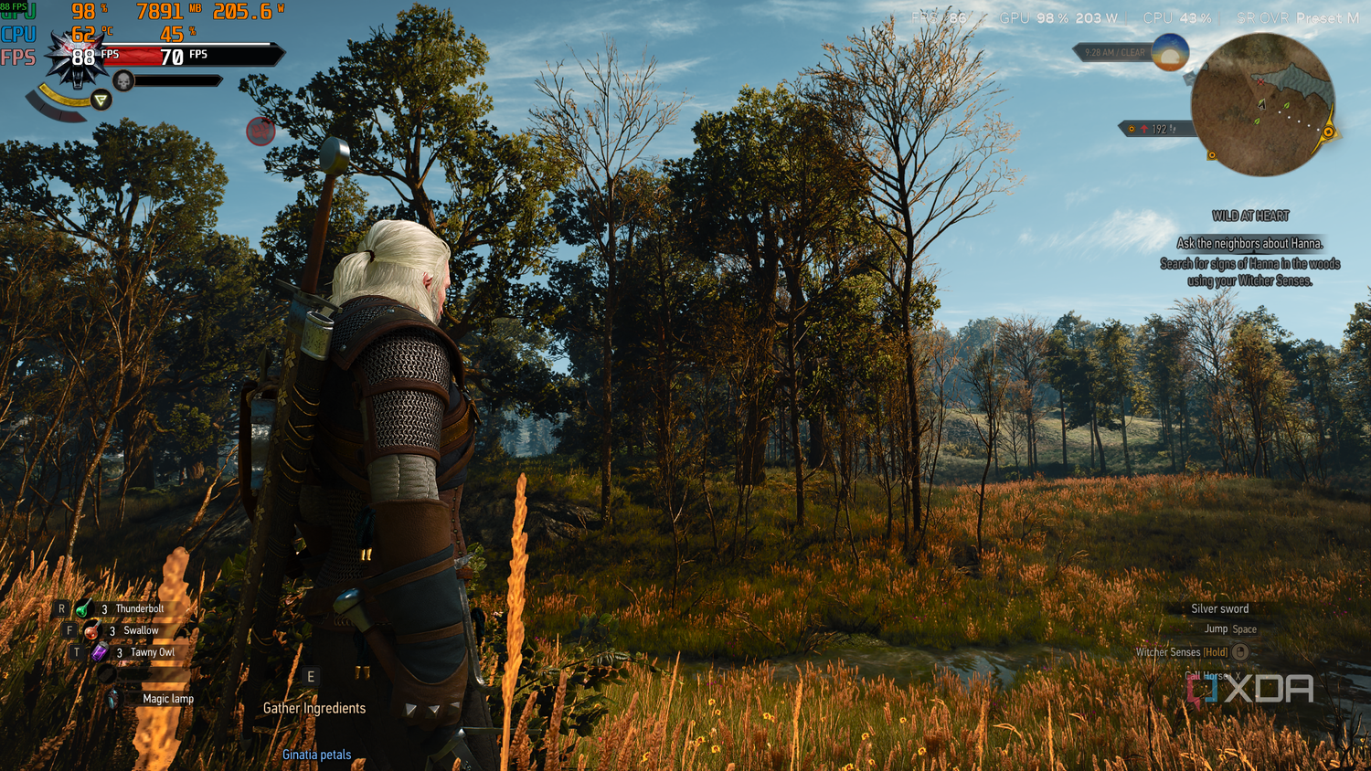 The Witcher 3 running on DLSS 4.5.