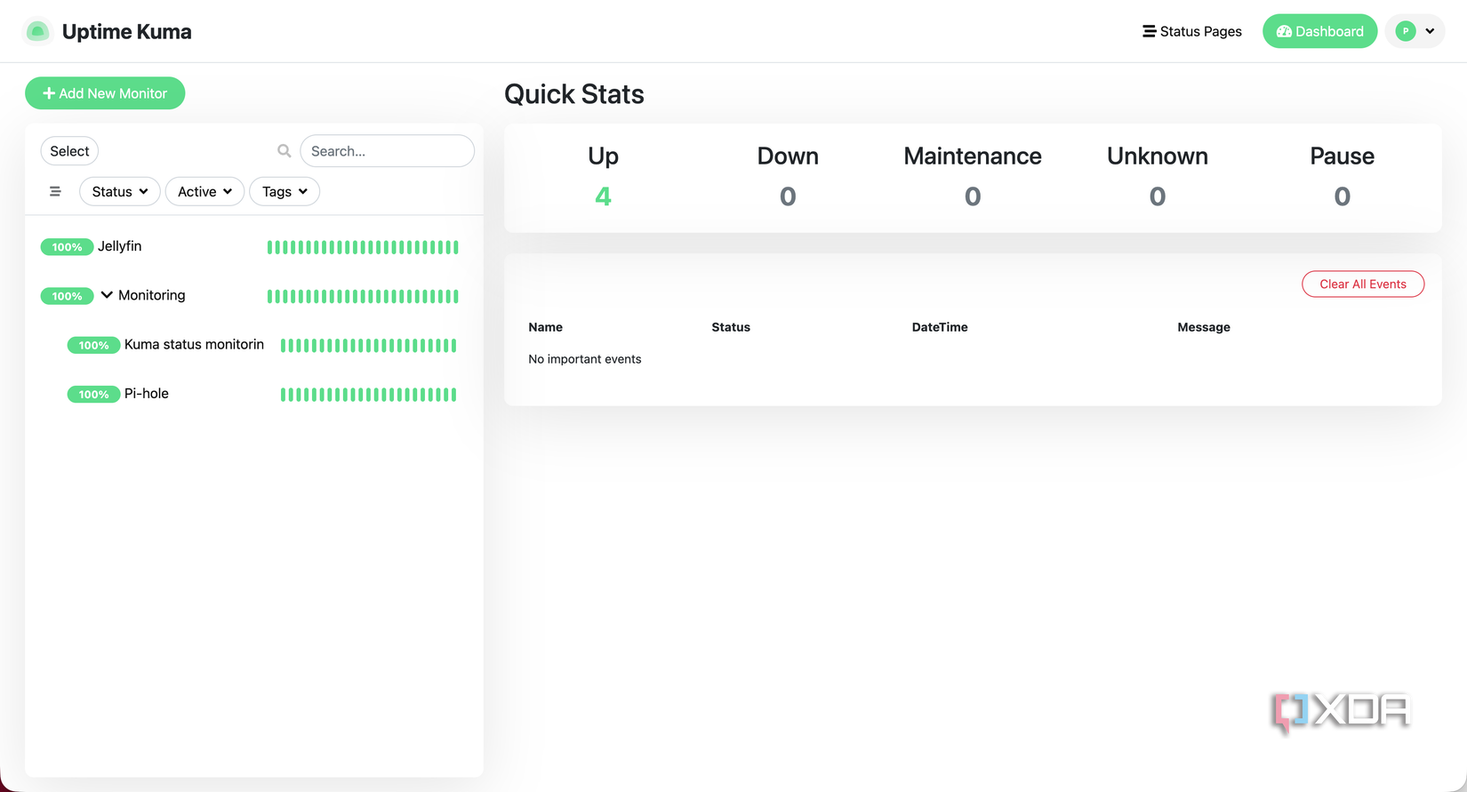 Tiempo de actividad Kuma