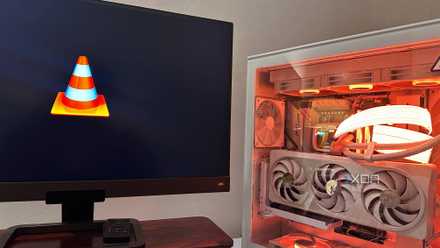 VLC media player in an RGB configuration.
