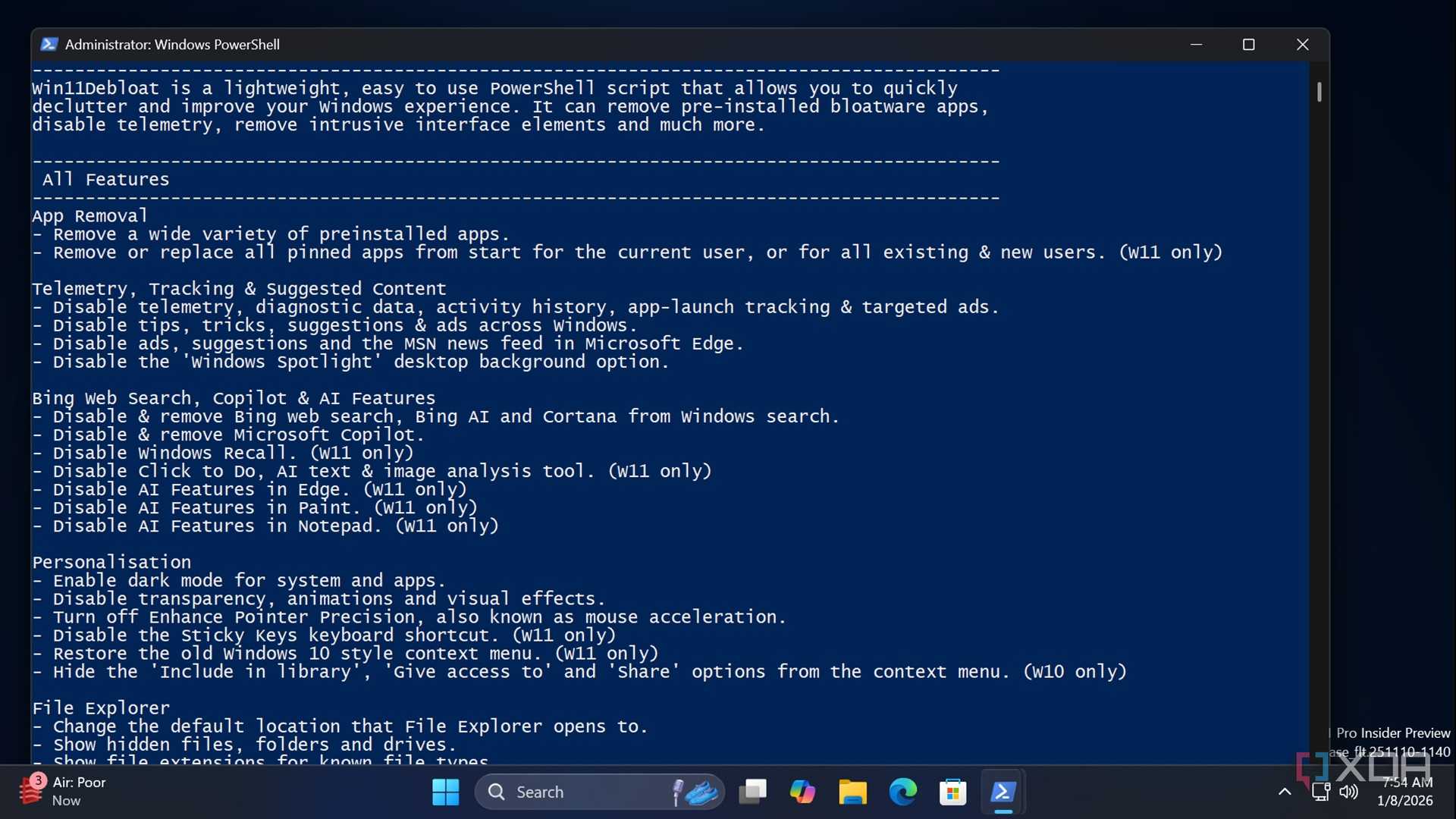 4 PowerShell scripts I run on every Windows install