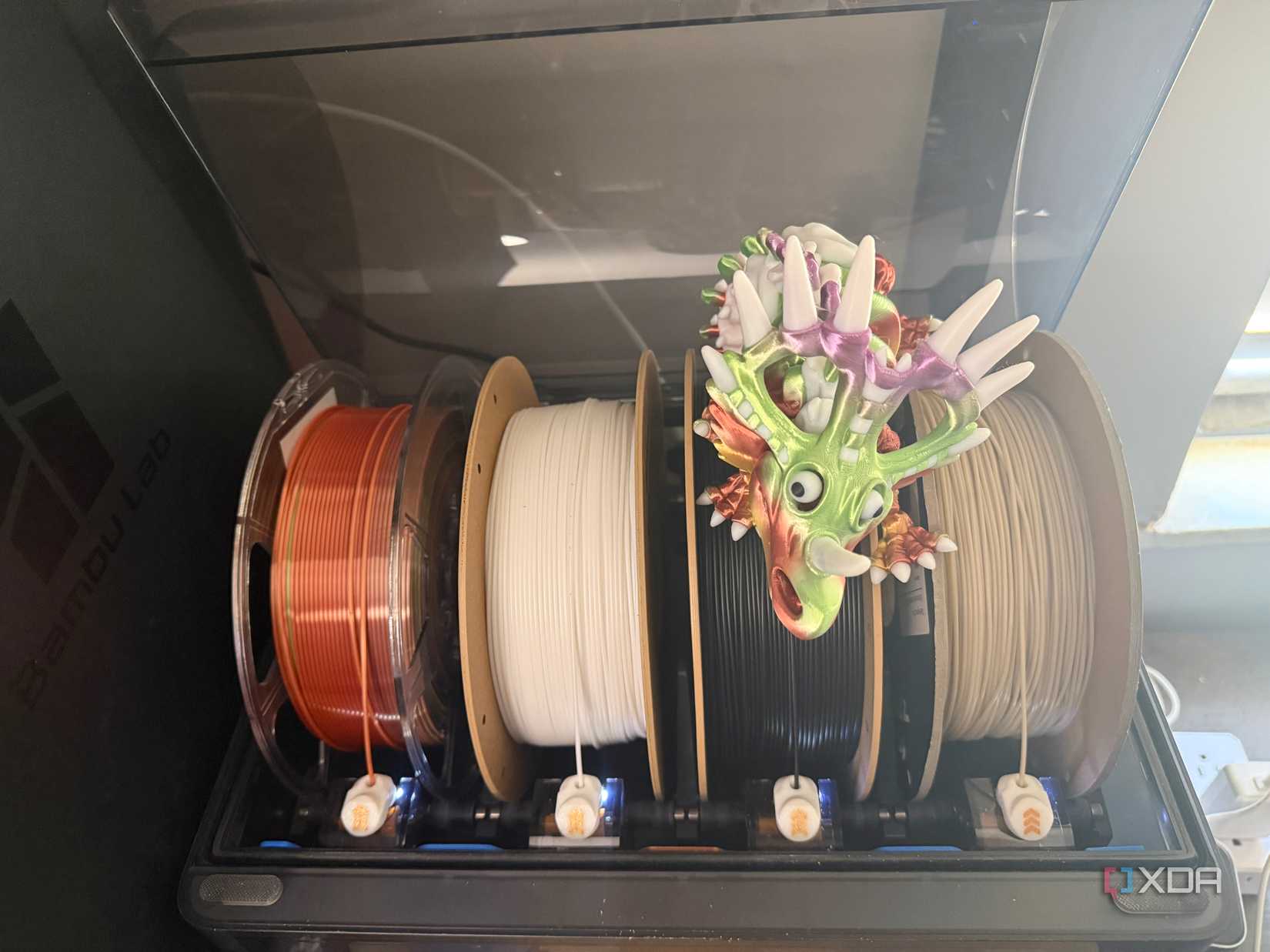 AMS con palancas impresas en 3D instaladas