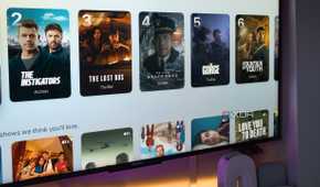The Apple TV+ app's menu