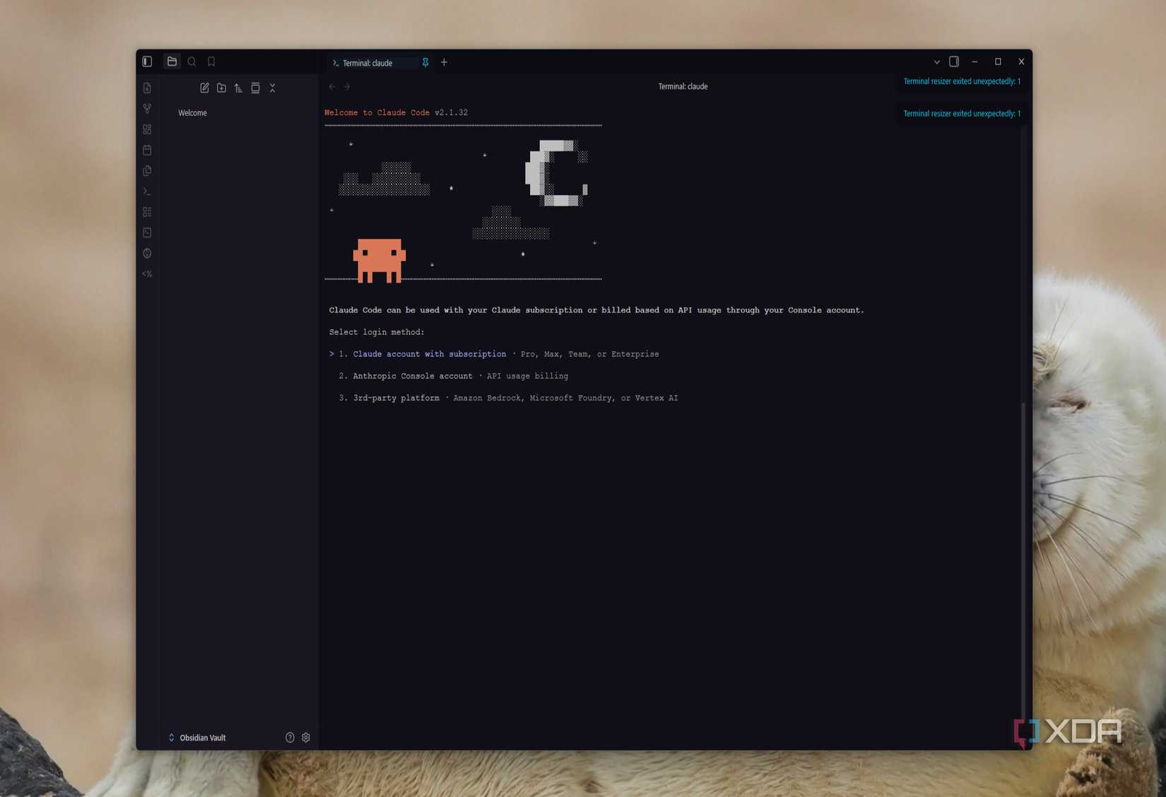 setting up claude code inside obsidian