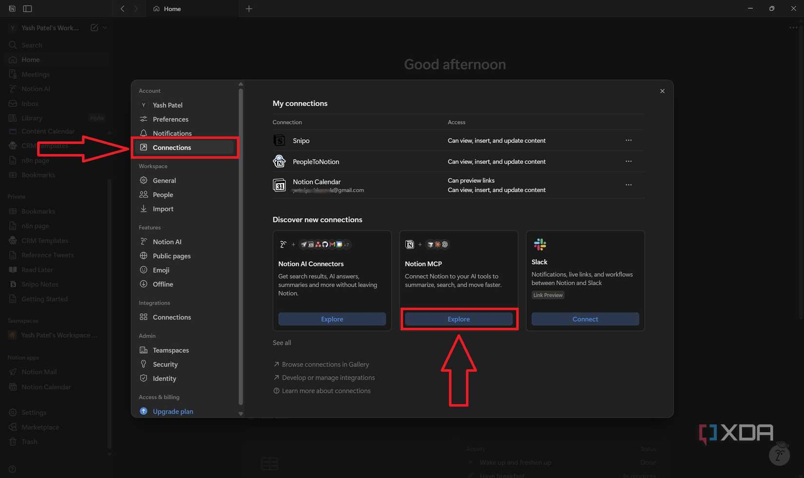 Conexión de Claude Notion de Notion 