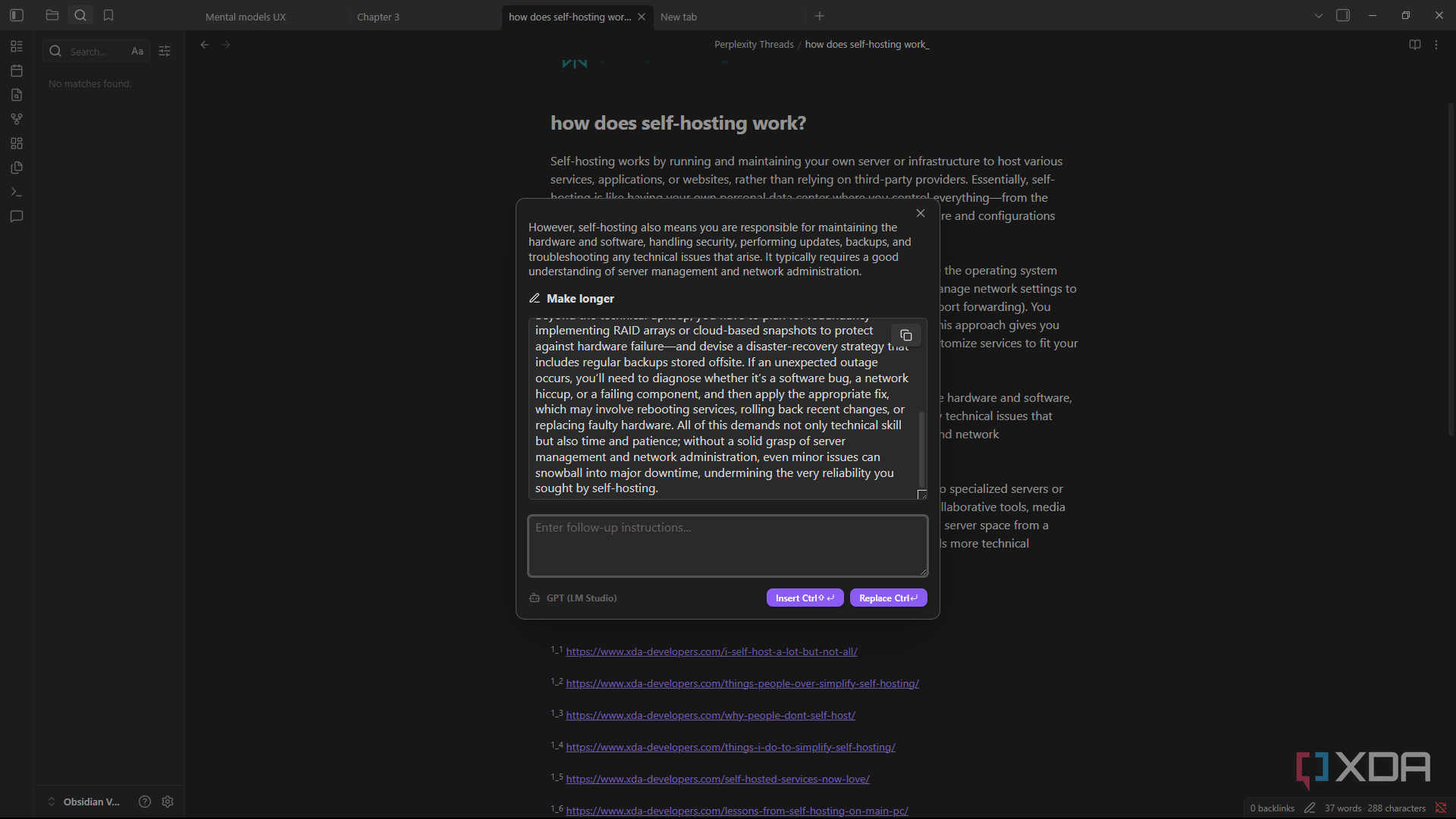 I started using my local LLM with Obsidian and should have done it sooner