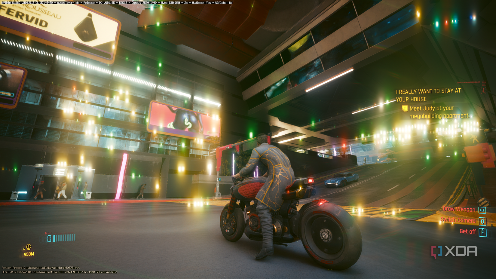 Cyberpunk 2077 at 360p with Path Tracing.