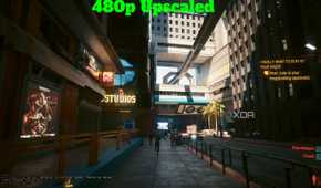 Cyberpunk 2077 480p upscaled