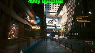 Cyberpunk 2077 480p upscaled