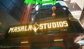 Cyberpunk 2077 480p upscaled dlss