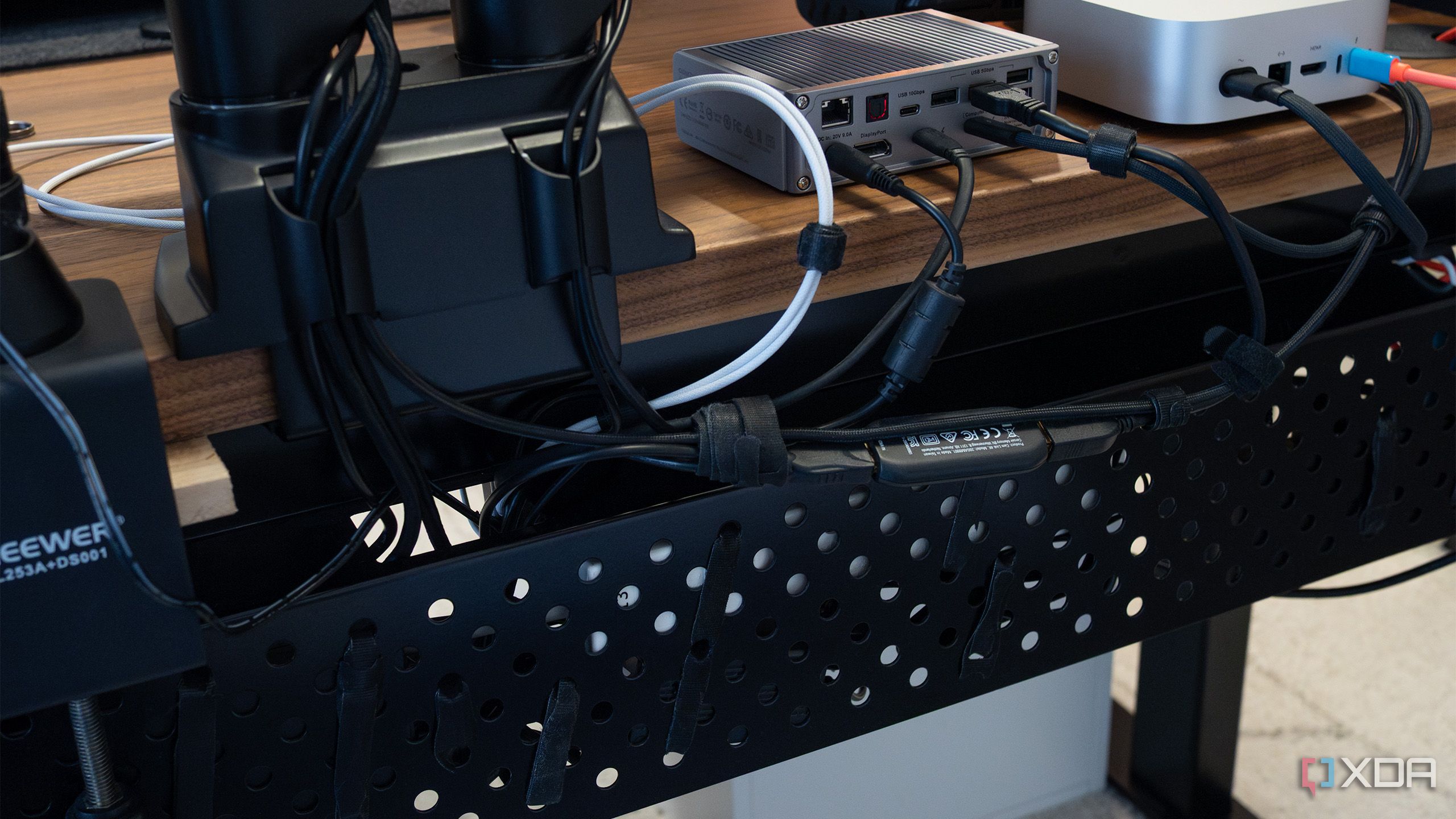 Desk cable organization