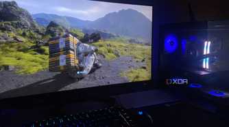 Image of Death Stranding running on a gaming PC.