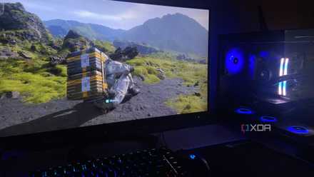 An image of Death Stranding running on a gaming PC.