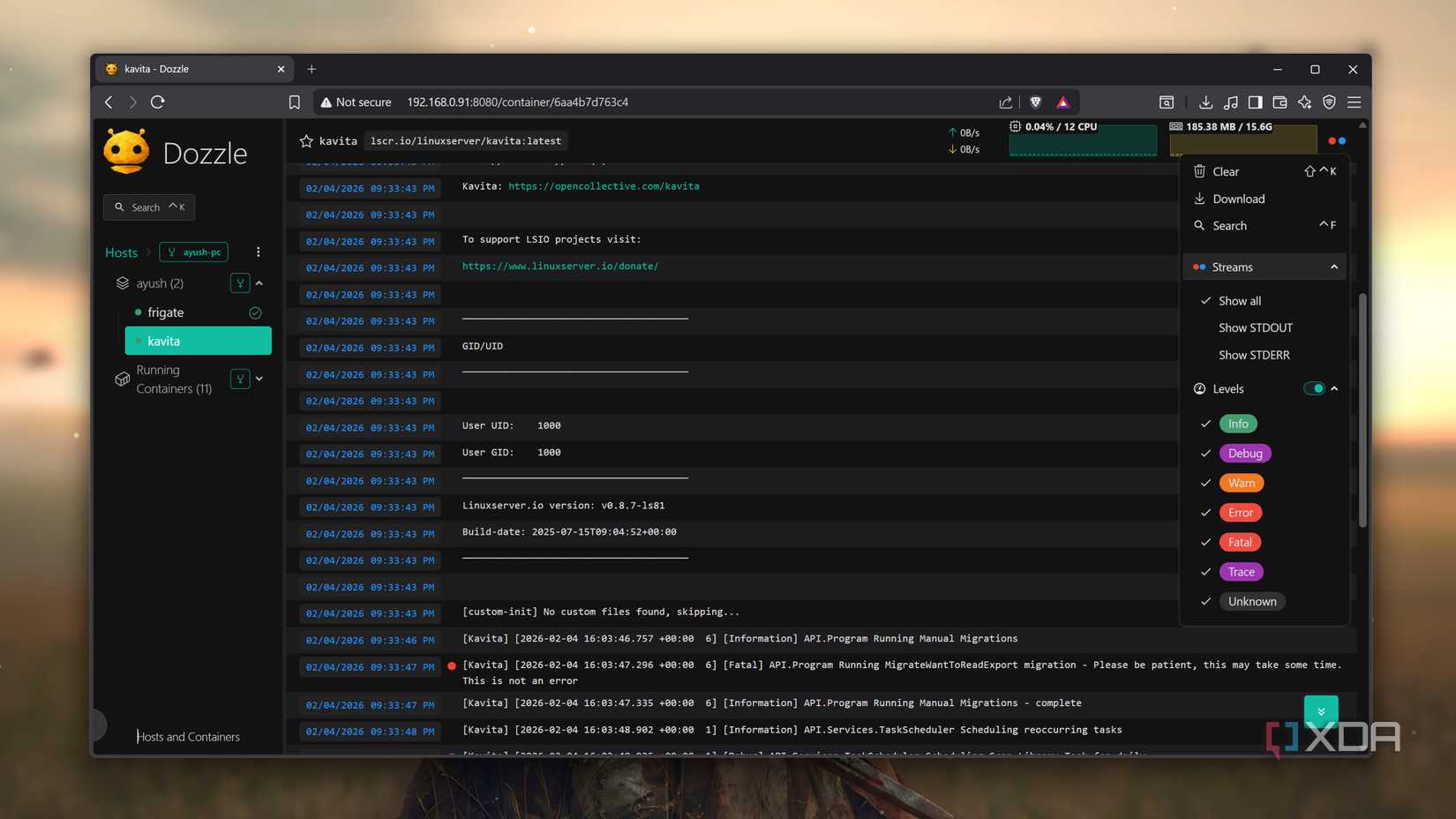 This neat Docker tool tracks my container logs in real-time