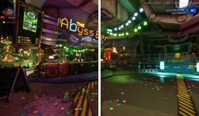 A side-by-side comparison of native resolution vs DLSS 4.5 on Deep Rock Galactic.