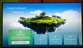 A TCL Smart TV's Power and Energy settings dashboard.