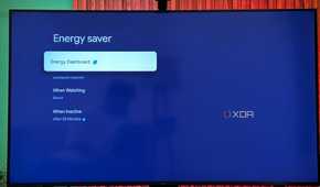 A TCL Smart TV's Power and Energy settings.