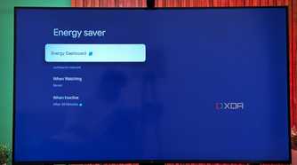 A TCL Smart TV's Power and Energy settings.