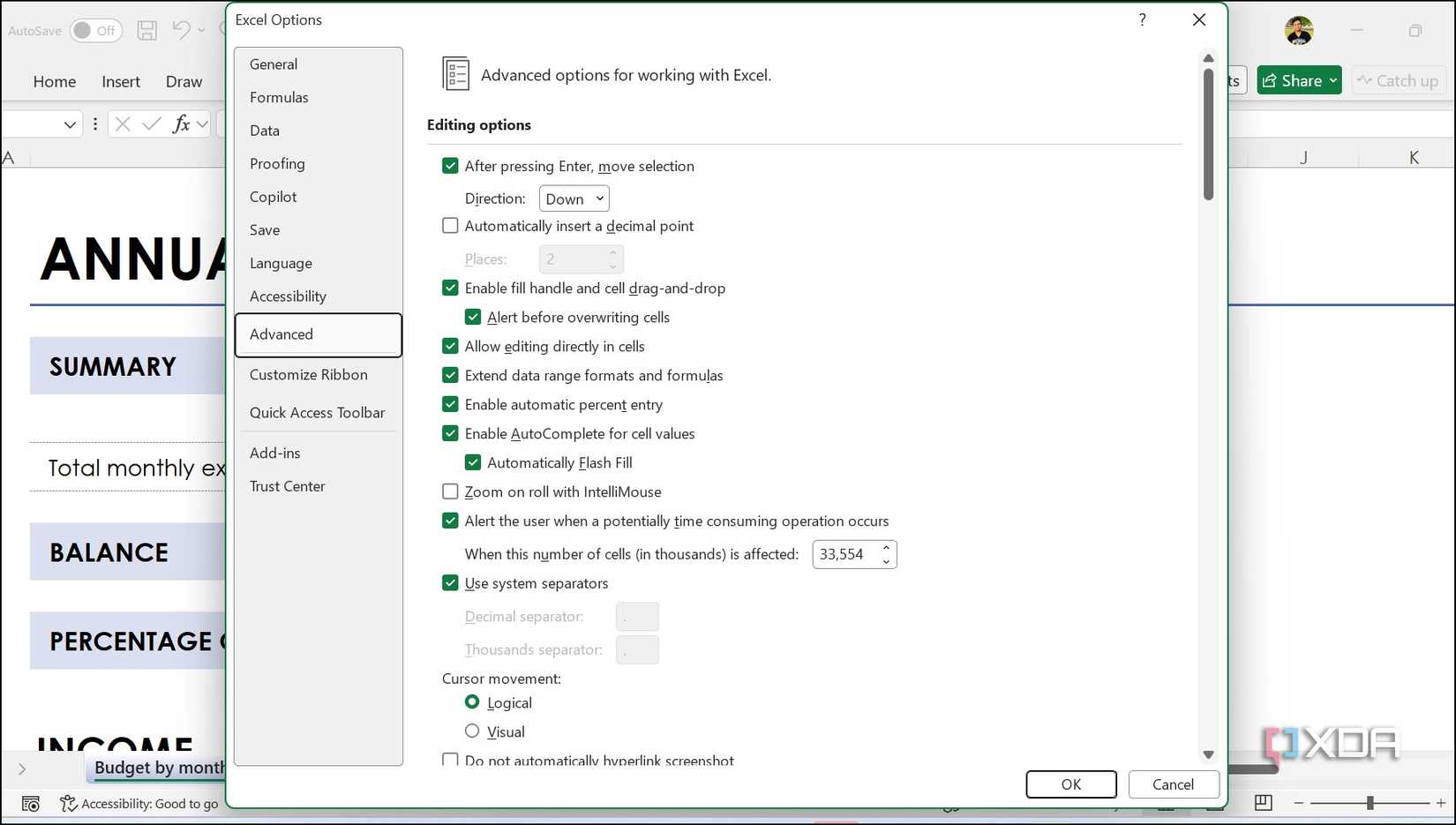 My Microsoft Excel setup is infinitely better since I tweaked these ...