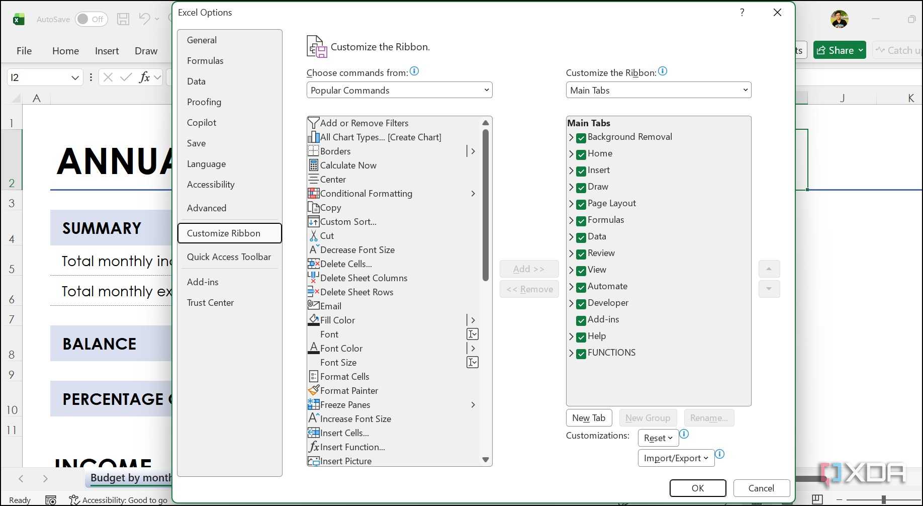 Control Panel Excel File Design My Microsoft Excel setup is infinitely better since I tweaked these ...